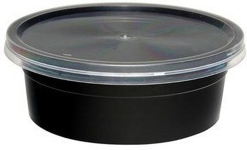 CLAM SHELL Plastic Grocery Container - 250 ml  (Pack of 30, Black)
