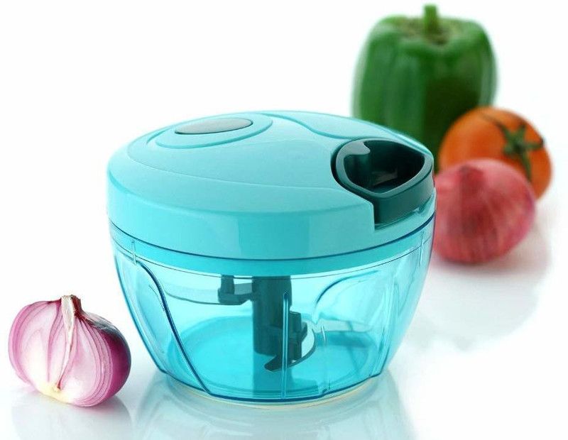GUNNU G GUNNU G New Handy Mini Plastic Chopper with 3 Blades Vegetable & Fruit Chopper  (ONE PIECE HANDY CHOPPER)