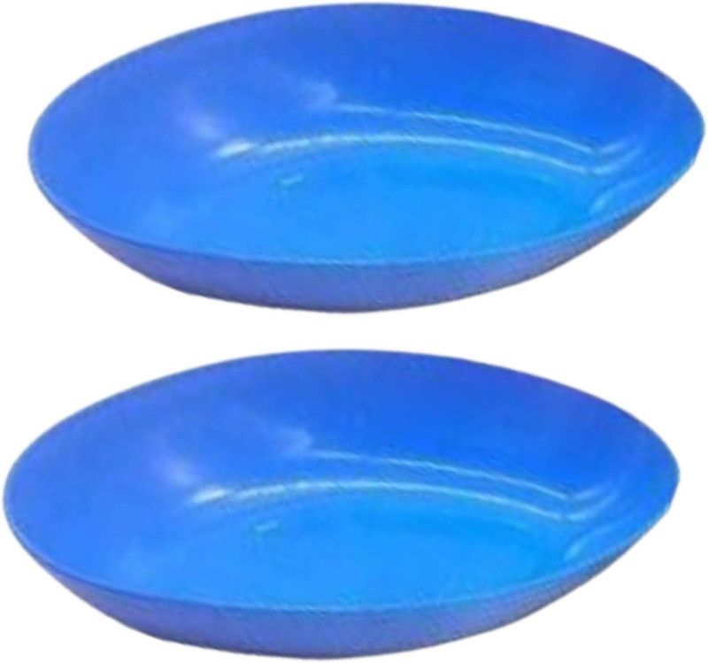 pelton ECO ELIPSE BOWL for Serving Snacks, Food Plastic Serving Bowl Polypropylene Storage Bowl  (Blue, Pack of 2)