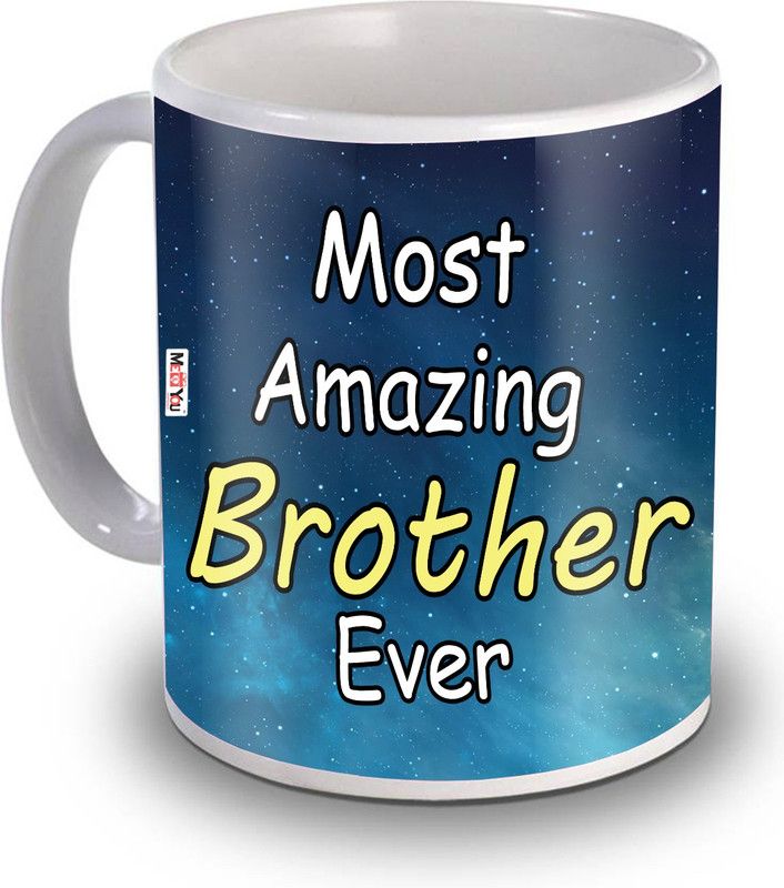 ME&YOU Raksha Bandhan Gift, Best Brother Gift, BrotherIZ19STBrotherMu-12 Ceramic Coffee Mug  (325 ml)
