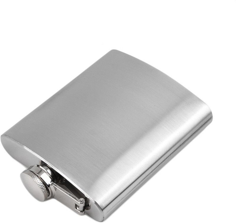 MENZY Handy and Portable Pocket Flask Stainless Steel Hip Flask  (210 ml)