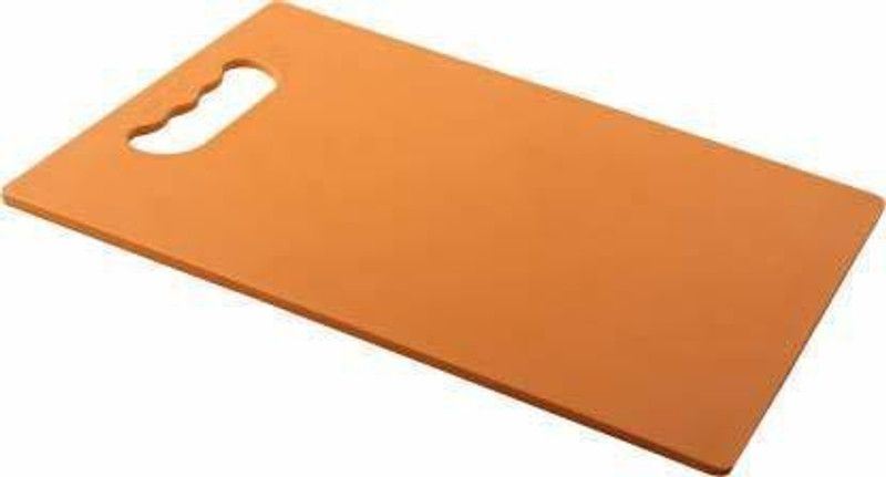 PITRU KITCHEN Plastic Cutting Board  (Orange Pack of 1 Dishwasher Safe)