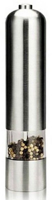 Shadowfax Electric Salt Spice Pepper Herb Mills Grinder with LED Light Black Stainless Steel Electric Mill  (Black, Pack of 1)