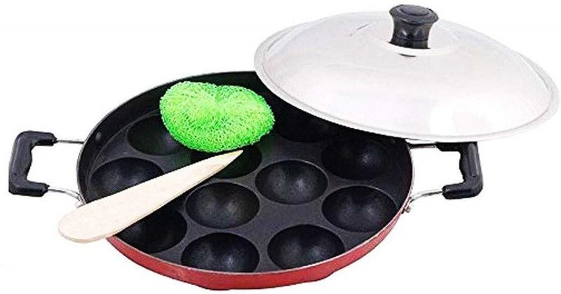 vijee Pot 23 cm diameter 1 L capacity with Lid  (Aluminium, Non-stick)