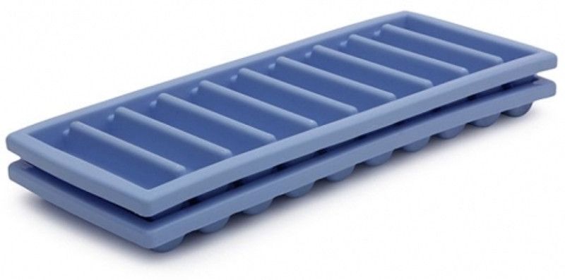 Ratehalf Slim Narrow Long Ice Sticks CubeMaker Tray Mold with Easy Push Pop Up(Pack of 2) Multicolor Plastic Ice Cube Tray  (Pack of2)