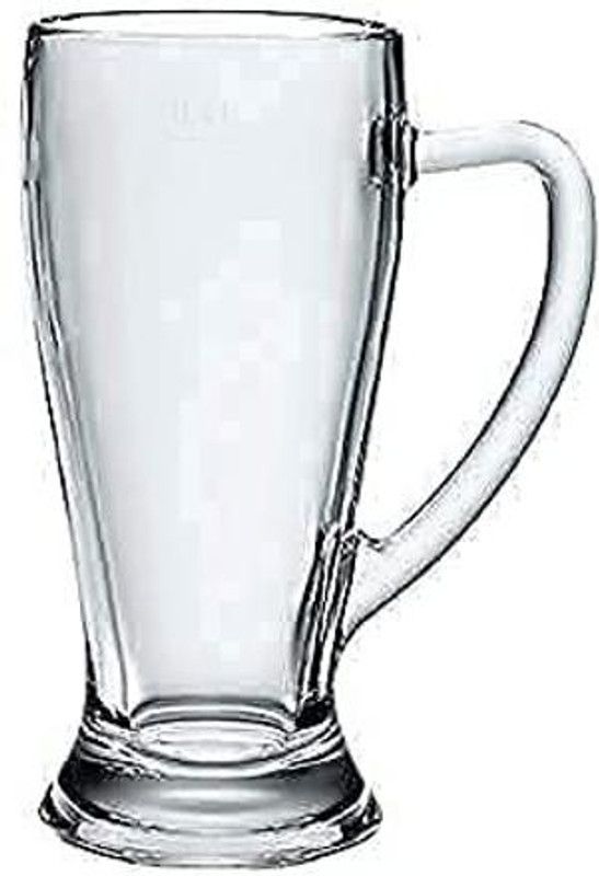 skyunion (Pack of 2) (Pack of 2) BEER GLASS 2PCS Glass Beer Glass (Glass, White) Glass Set Beer Glass  (600 ml, Glass, Clear)