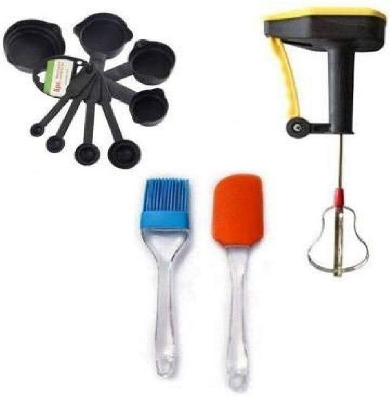 UBIKA KITCHEN Premium Kitchen Tools Set - BLENDAR|MEASURING CUPS|SILICON SET Kitchen Tool Set  (Multicolor, Blender, Brush, Measuring Jug)