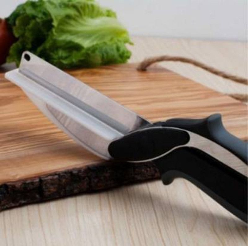 vitzie Clever Cutter Food Chopper/Tool Slicer Dicer/Vegetable & Fruit Cutter/Kitchen Scissors/Knife/Chopping/Cutting Board Vegetable & Fruit Chopper Vegetable Chopper  (1)