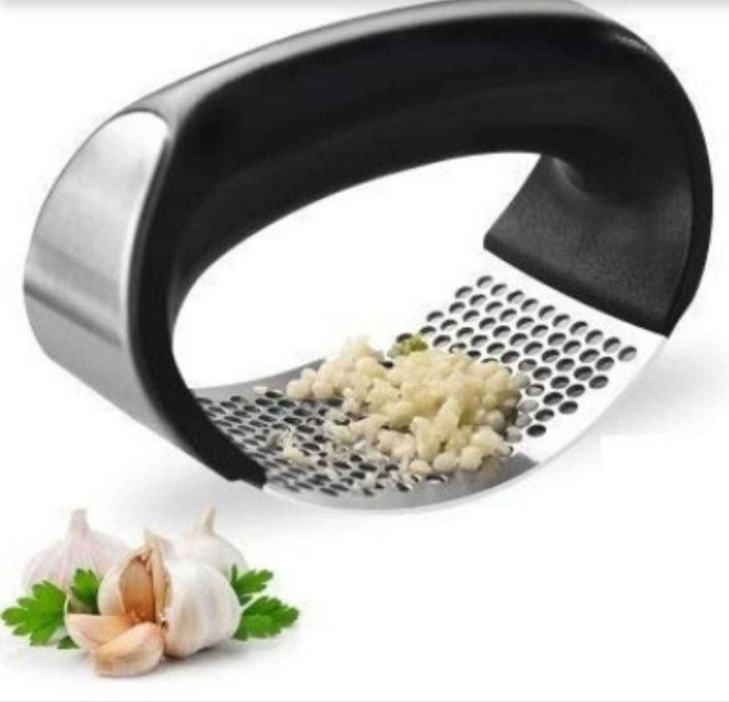 Mahaveer Garlic Press  (Black)