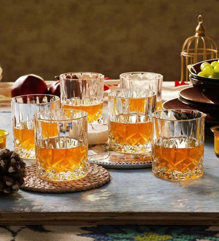 RCR (Pack of 6) 258610 Glass Set Whisky Glass  (300 ml, Glass, Clear)