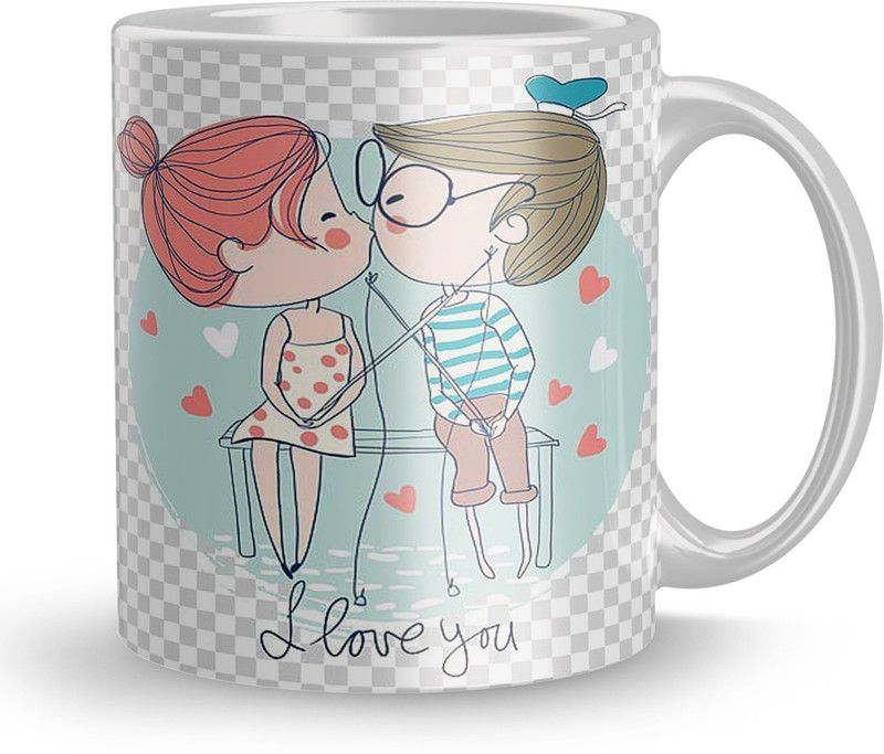 MAHKRI Gift MUG-FM-L43 Ceramic Coffee Mug  (320 ml)