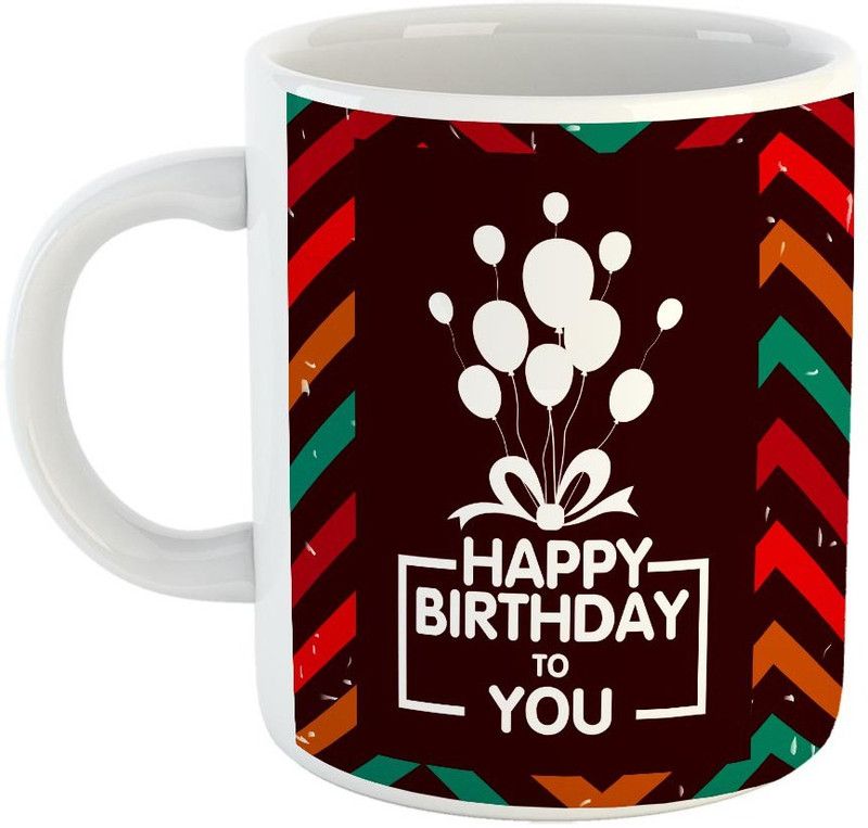FABTODAY Happy Birthday to you Coffee - Best Gift for Birthday - Color - White (0329) Ceramic Coffee Mug  (350 ml)