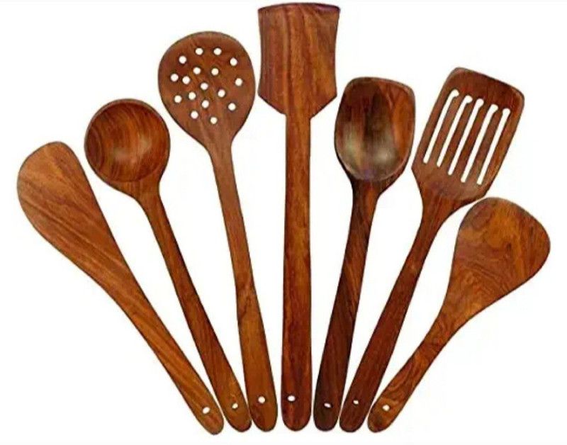 woodenspn7 Kitchen tool set Kitchen Tool Set  (wood color)
