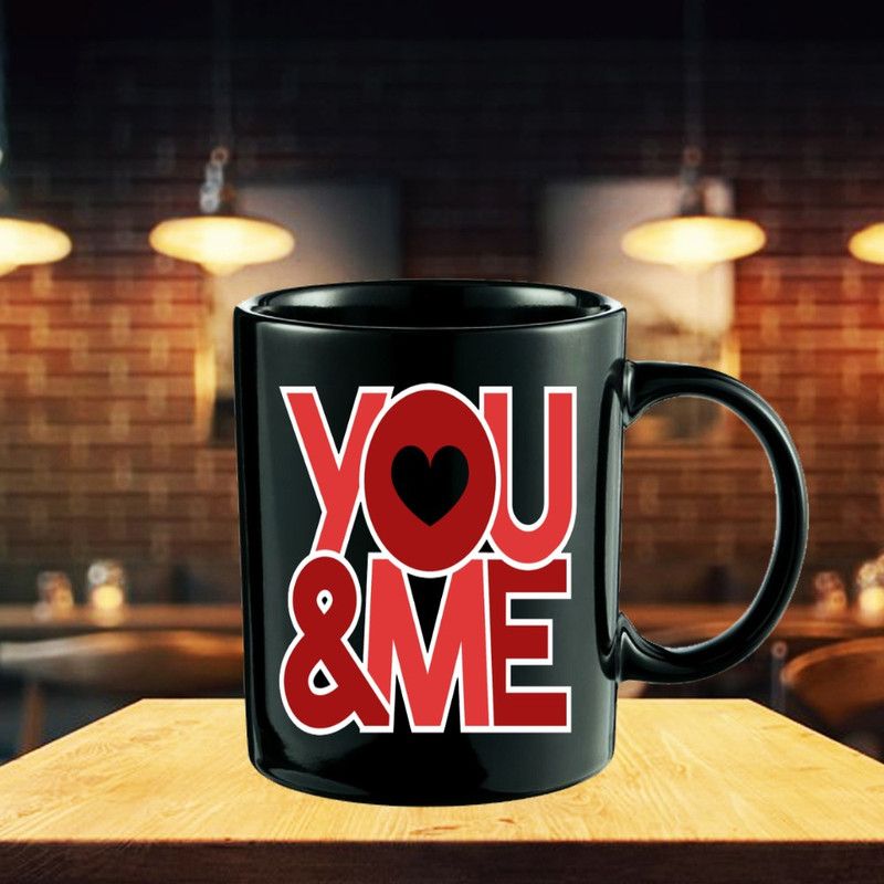 ADITI Designs Happy Valentine's Day Designer Gift _03 Ceramic Coffee Mug  (325 ml)