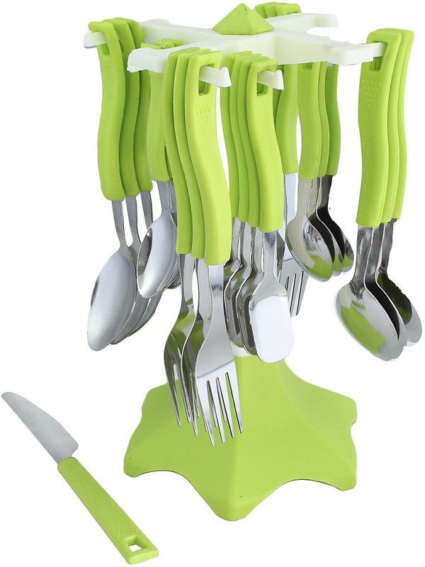 MECHCOM MECHCOM Cutlery spoon & Fork set - 24pcs Plastic Cutlery Set (Pack of 24) Plastic Cutlery Set  (Pack of 24)