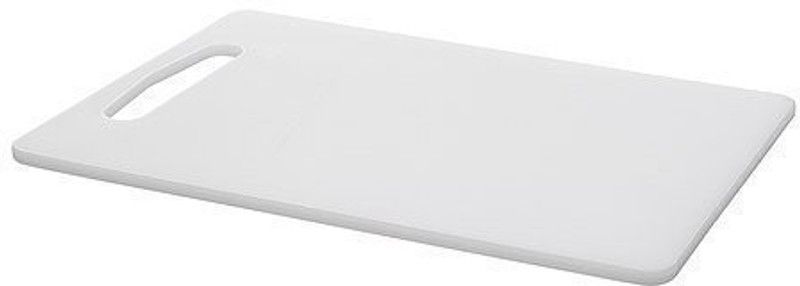 GOCART kitchen Household Tough & Durable Poly Cutting & Chopping Board Plastic Cutting Board  (White Pack of 1 Dishwasher Safe)