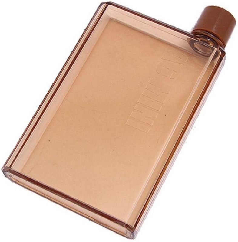 klassy Notebook Slim Water Bottle 420 ml Bottle  (Pack of 1, Brown, Plastic)
