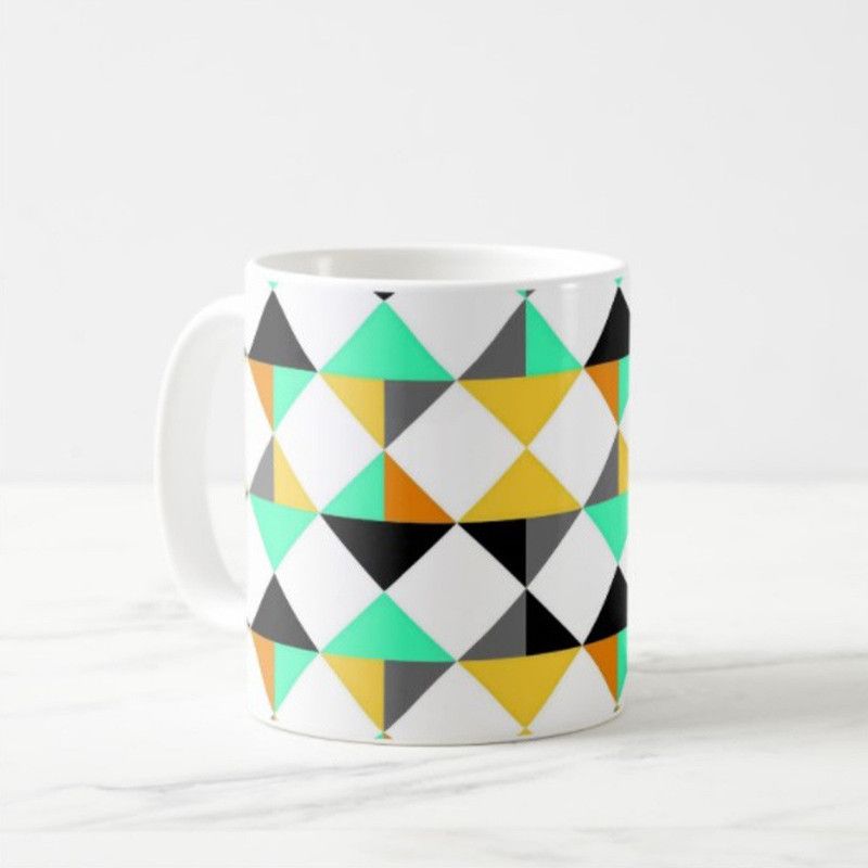 Nutcase Abstract Ceramic Coffee Mug  (330 ml)