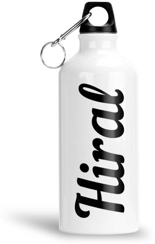 Furnish Fantasy Aluminium Water Bottle 750ml - Best Gift for Happy Birthday, Return Gift, Hiral 750 ml Bottle  (Pack of 1, White, Aluminium)