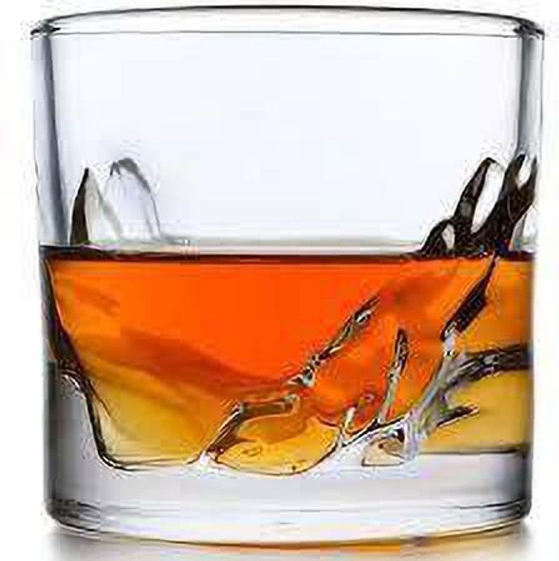 NOGAIYA (Pack of 6) Crystal Whisky Glass Set | Premium Tumbler Glass - For Whiskey - Bourbon - Water - Beverage - Drinking Glasses - Lead Free Cristal Glass Set (300 ml, Glass) TUB11 Glass Set Whisky Glass  (300 ml, Glass, Clear)