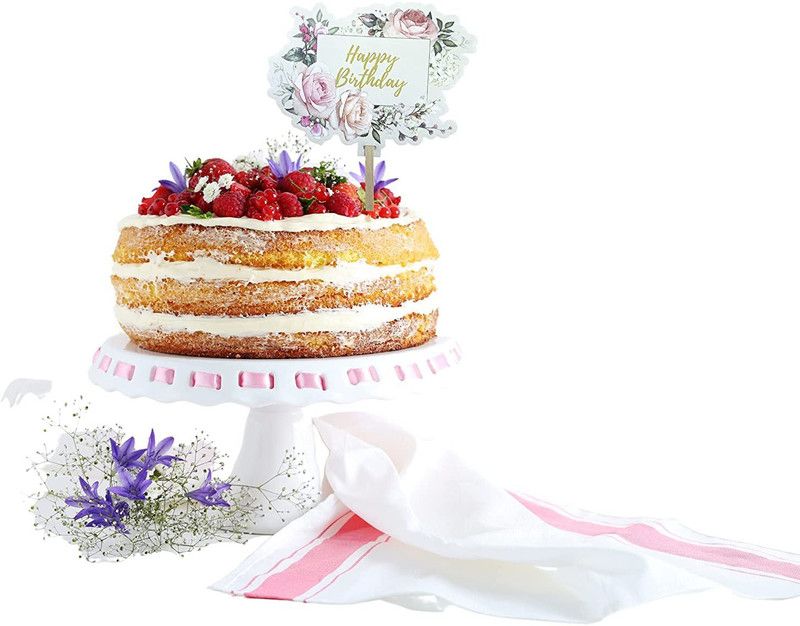 canvas design co. Cake Topper  (Multicolor Pack of 10)