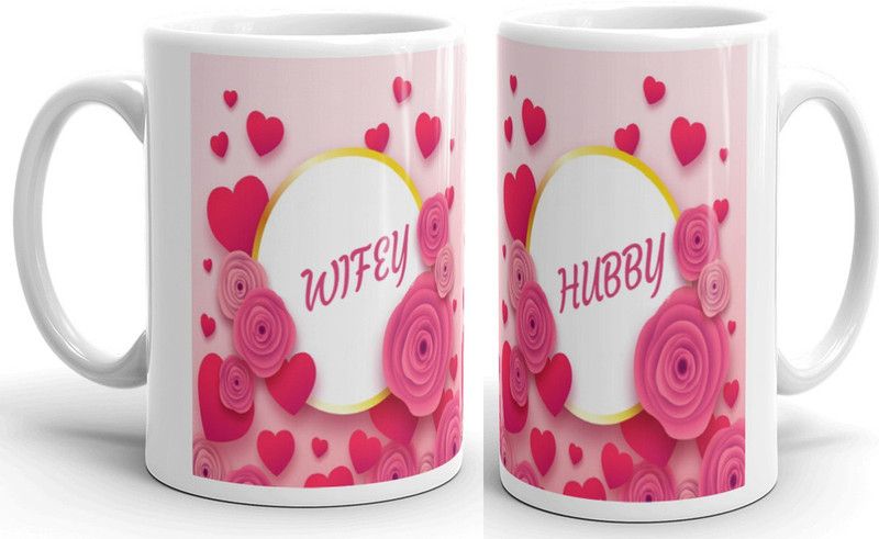 coffee mug set #23 Ceramic Coffee Mug  (320 ml, Pack of 2)
