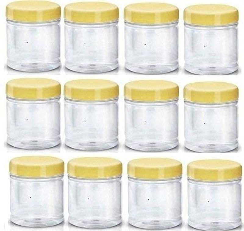NURAT Plastic Grocery Container - 100 ml  (Pack of 12, White)