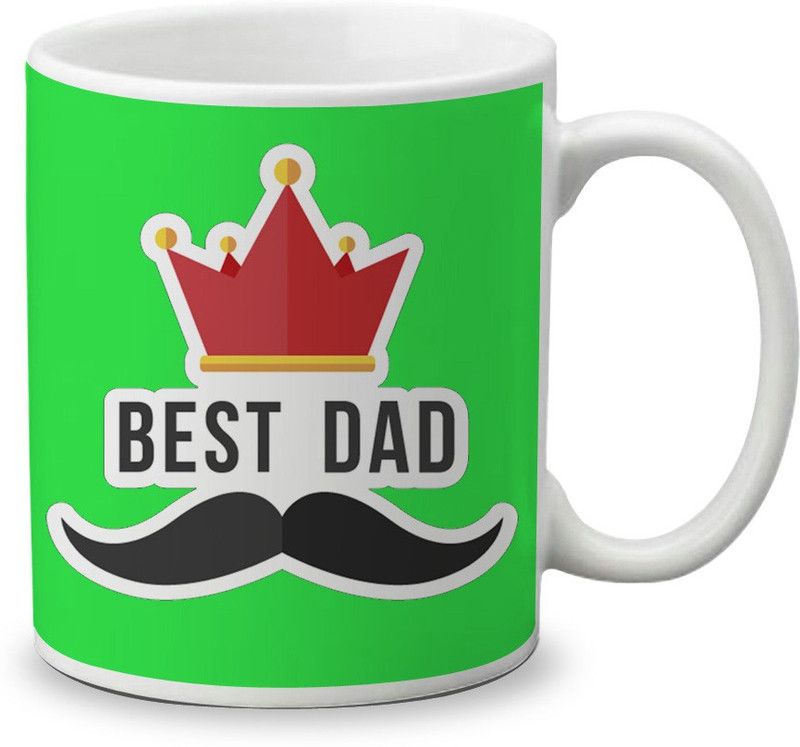Festa Gift For Dad, Papa Printed To Father's Day and Anniversary Grandpa, Best Dad Ever GRD-066 Ceramic Coffee Mug  (320 ml)