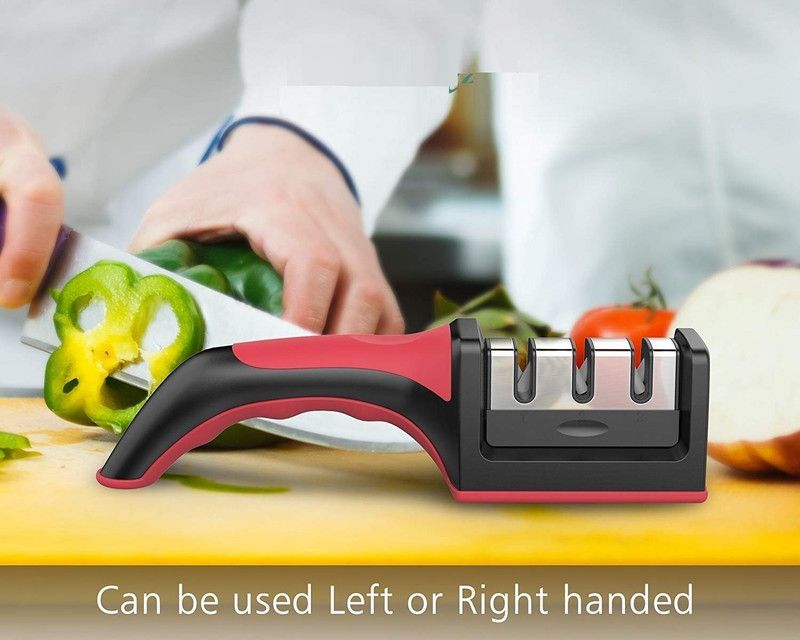 ActrovaX Knife Sharpener 3 Stage Sharpening Tool for Ceramic Knife X36 Knife Sharpening Steel  (Carbon Steel)