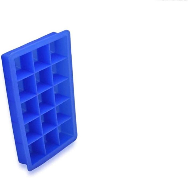 EZILYF Flexible Silicon Ice Cube Tray Mold- Random Color (15 Cubes per Tray) Multicolor Silicone Ice Cube Tray  (Pack of4)