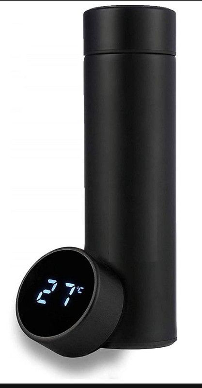 Goldstar Hot and cold drinks water bottle (500ml) 500 ml Bottle  (Pack of 1, Black, Steel)
