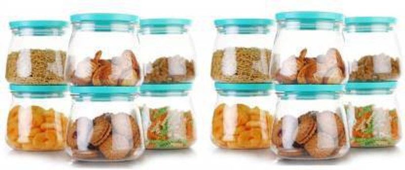DEAGAN Plastic Grocery Container - 800 ml  (Pack of 12, Multicolor)
