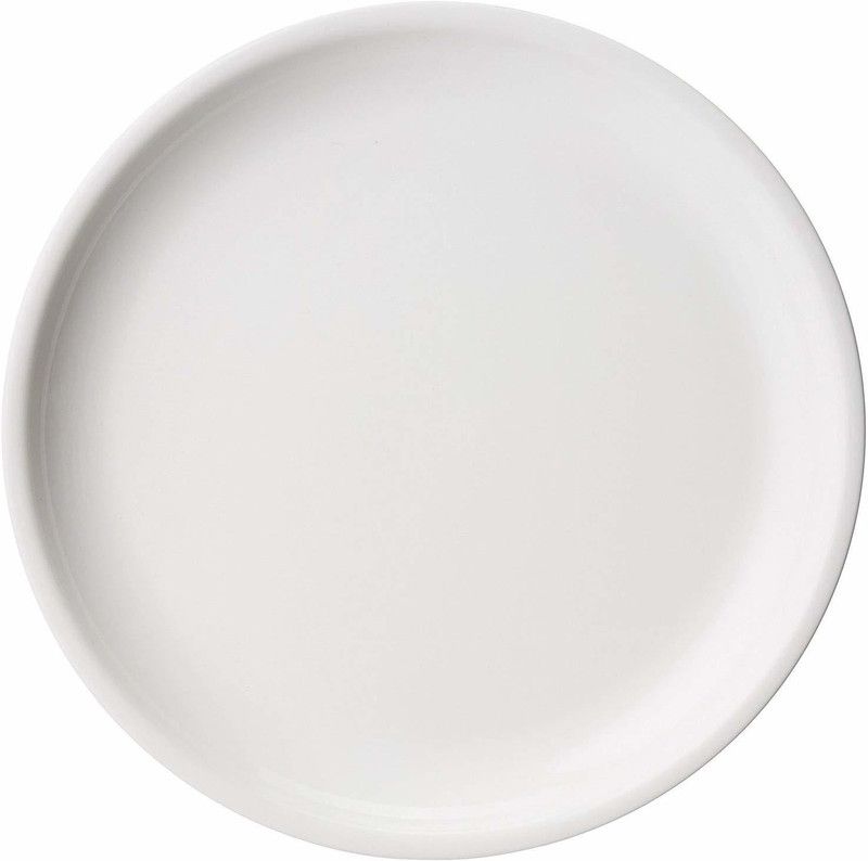 Kanha Round Plate Set of 3 Plastic Plates (White) Dinner Plate  (Pack of 3, Microwave Safe)