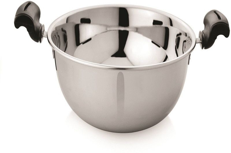 VINAYAK Stainless steel Kadai / Wok 2900ml Dia - 24.3 Cm Kadhai 24.3 cm diameter 2.9 L capacity  (Stainless Steel, Plastic)