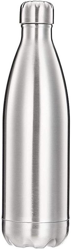 Philocaly Enterprise Steel Water Bottle-1L 1000 ml Bottle  (Pack of 1, Silver, Steel)