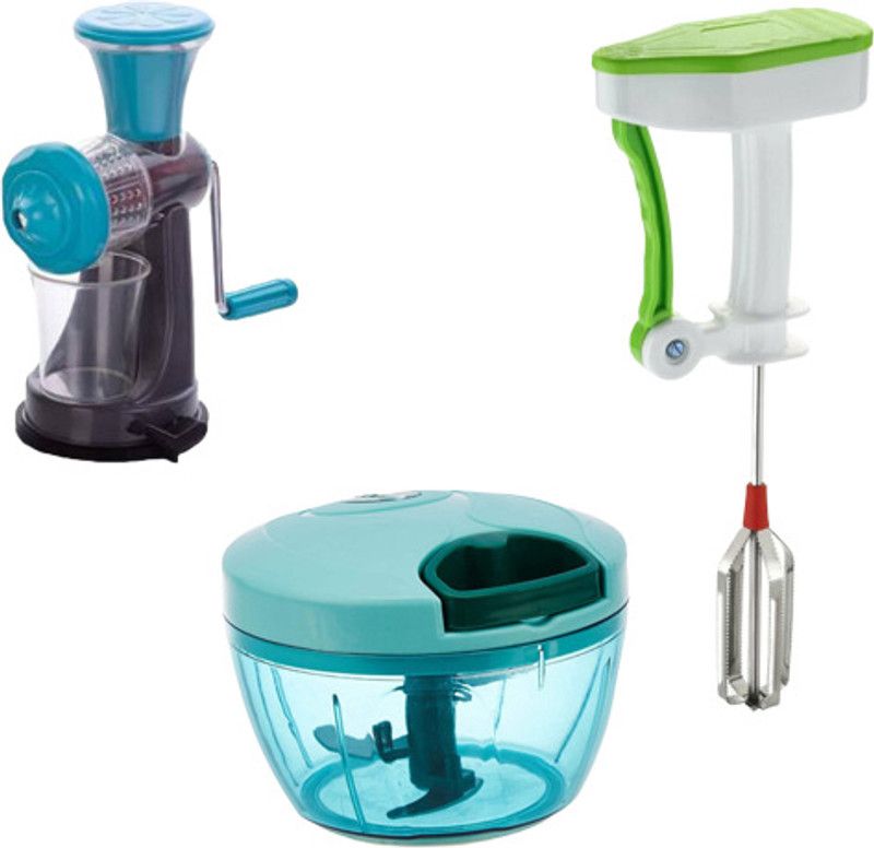 Vishwas by Comb of 450ml Dori Chopper | Nano Juicer | Power Free Hand Blender Kitchen Set Tool Vegetable & Fruit Grater & Slicer  (Pack of 3)