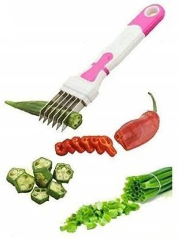 eniver mart Easy Vegetable & Fruit Slicer Holder Slicer Vegetable Slicer  (1 chopper)