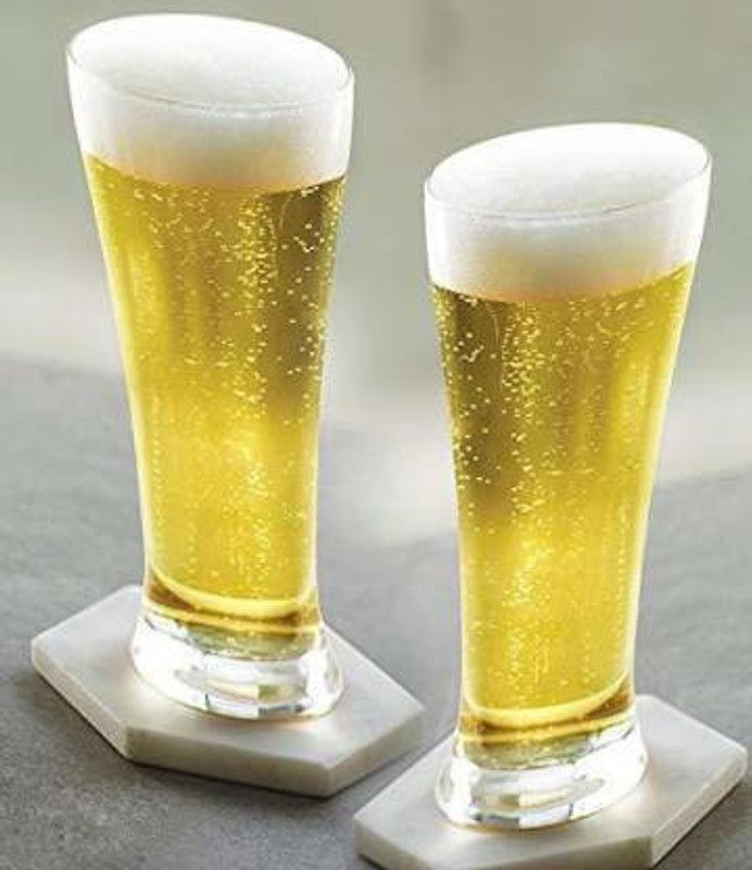 NOGAIYA (Pack of 6) tytr4 Glass Set Water/Juice Glass  (350 ml, Glass, Clear)
