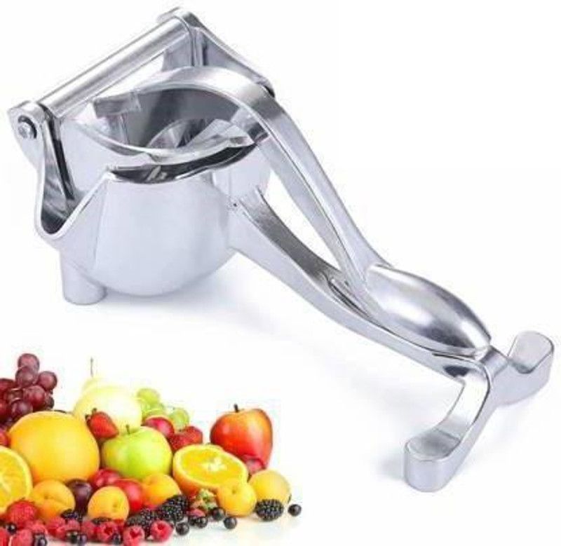 Quick Mart Aluminium stainless steel manual hand juicer fruit and vegetable juice hand press juicer Hand Juicer  (Silver)