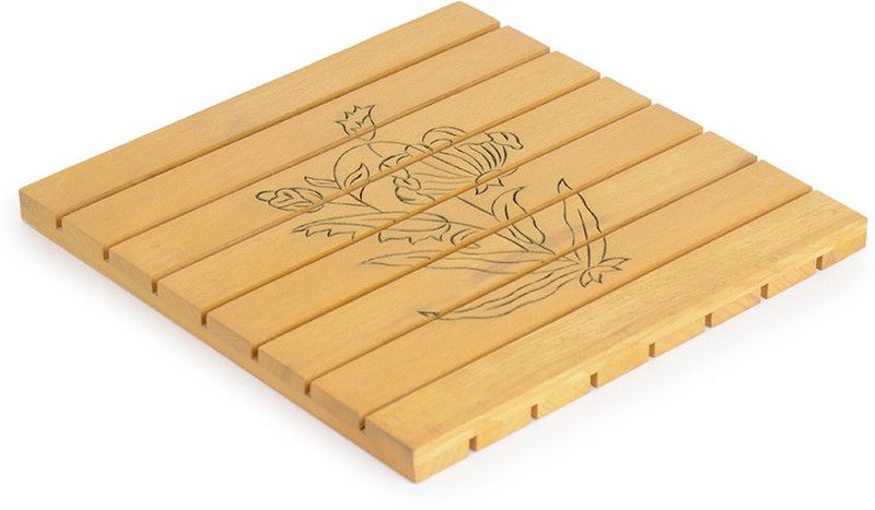 StyleMyWay PWC45 Natural Wooden Trivet  (Pack of 1)