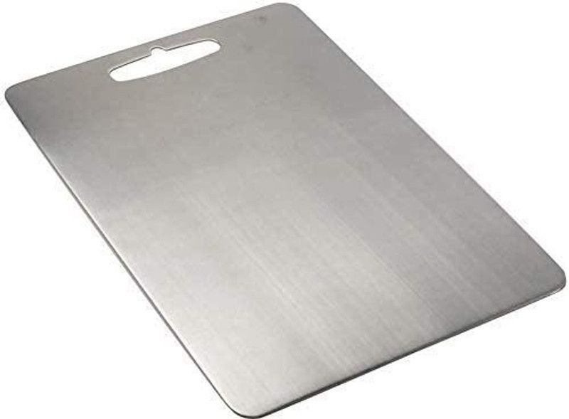PGK TRADERS SS CUTTING BOARD Stainless Steel Cutting Board Stainless Steel Cutting Board  (Pack of 1 Dishwasher Safe)