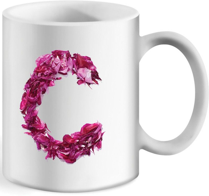 Wagwan Letter C Alphabet Best Gift For Girlfriend, Best Gift For Boyfriend Gift For Birthday Special Wg681 Ceramic Coffee Mug  (350 ml)
