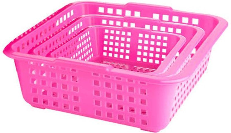 Dabster Plastic Storage Basket  (Pack of 1)