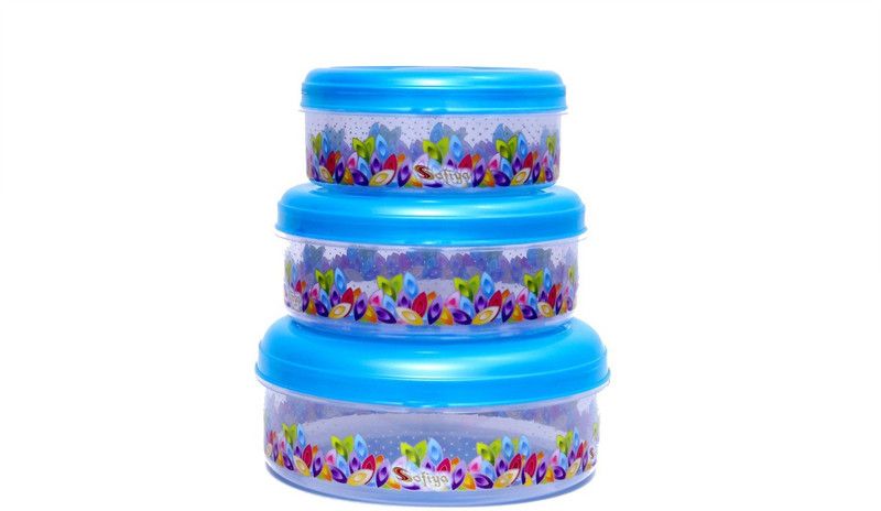 ANGEL QUEEN - 3500 ml Plastic Grocery Container  (Pack of 3, Multicolor)