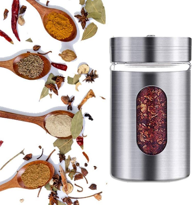 KhushSellerHub Salt & Pepper Set Stainless Steel, Glass  (1 Piece)