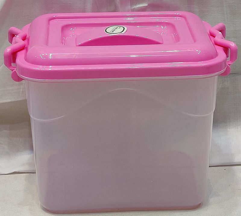 DJT FABRIC Plastic Utility Container - 5000 ml  (Pink)