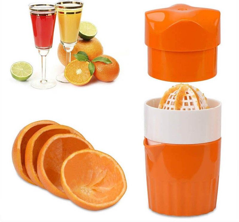 Mishti Plastic Hand Juicer  (Orange)