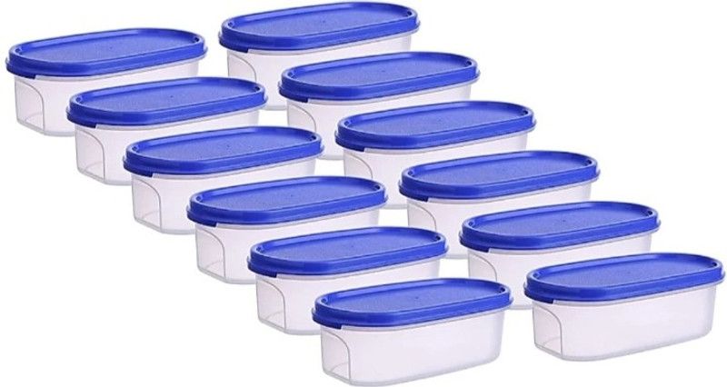ND ENTERPRISE Plastic Grocery Container - 500 ml  (Pack of 12, Blue)