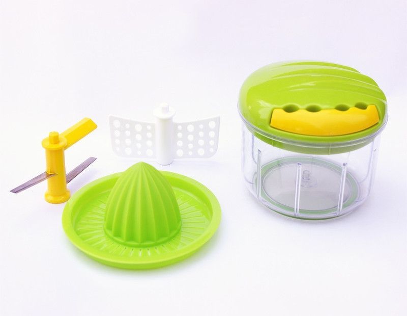 Shoppernation Easy to Use Zalak Vegetable Cutter Vegetable & Fruit Chopper  (1 Cutter, 1 Butter Milk Churner Blade, One Juicer Blade)