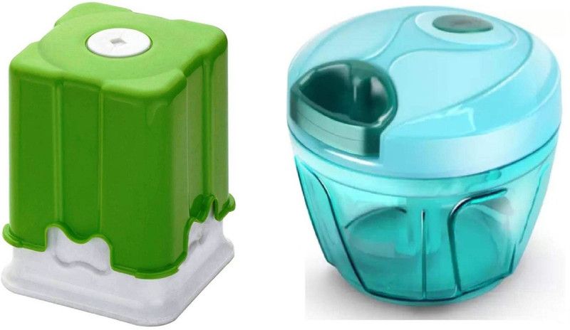 AKsells combo of potato chipser and chopper (pack of 2) combo for vegetable and fruit made plastic bled material steel Vegetable & Fruit Chopper  (pack of 2)